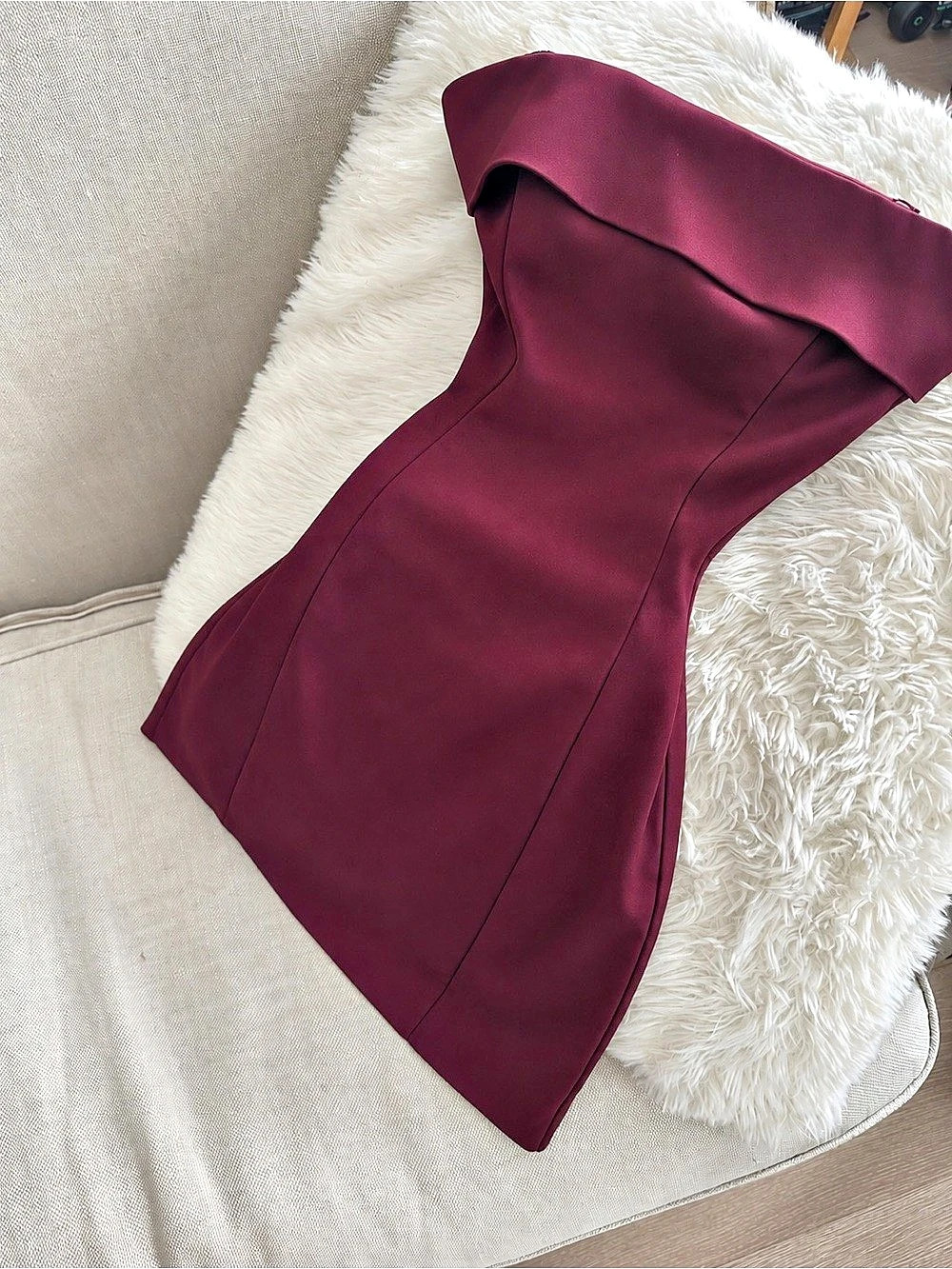 Satin Mini Dress - Picture 3 of 4
